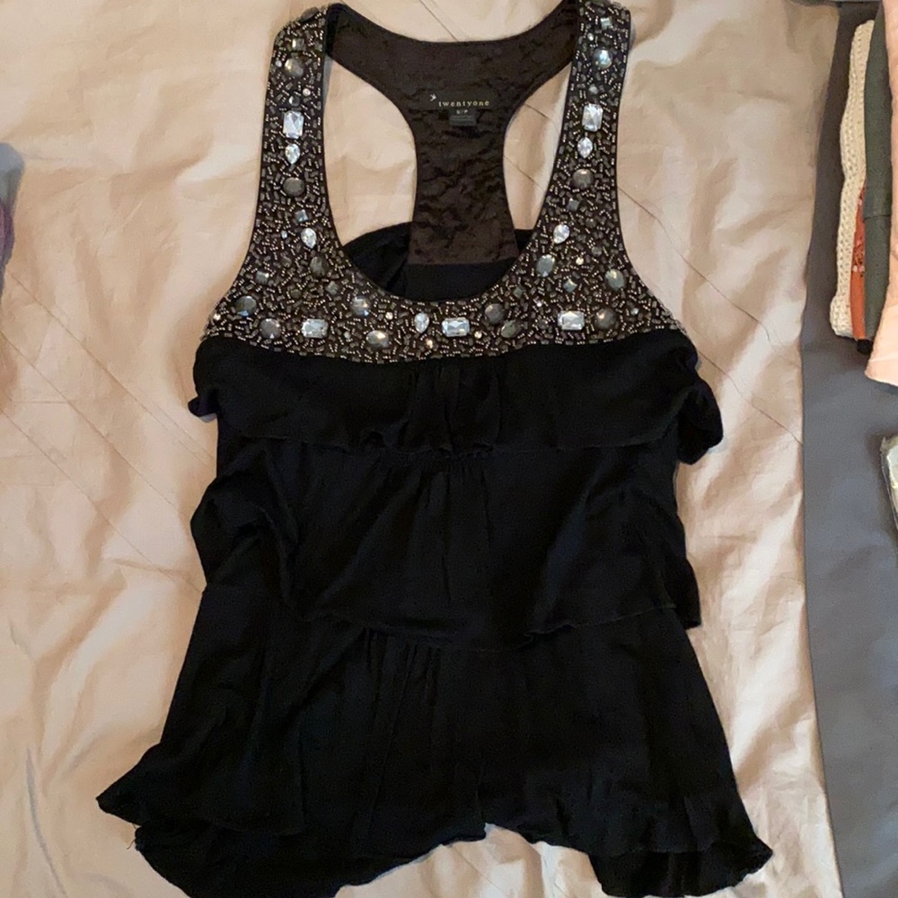 Forever 21 bejeweled blouse